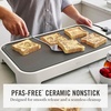 image:imageMartha Stewart 12 x 22 Electric Griddle XL Ceramic NonstickFlat Top Cooking Surface Adjustable Temperature Dial Drip Tray Dishwasher Safe 1500W Fast Even Heating Pancakes amp Eggs Linen CreamLinen Cream